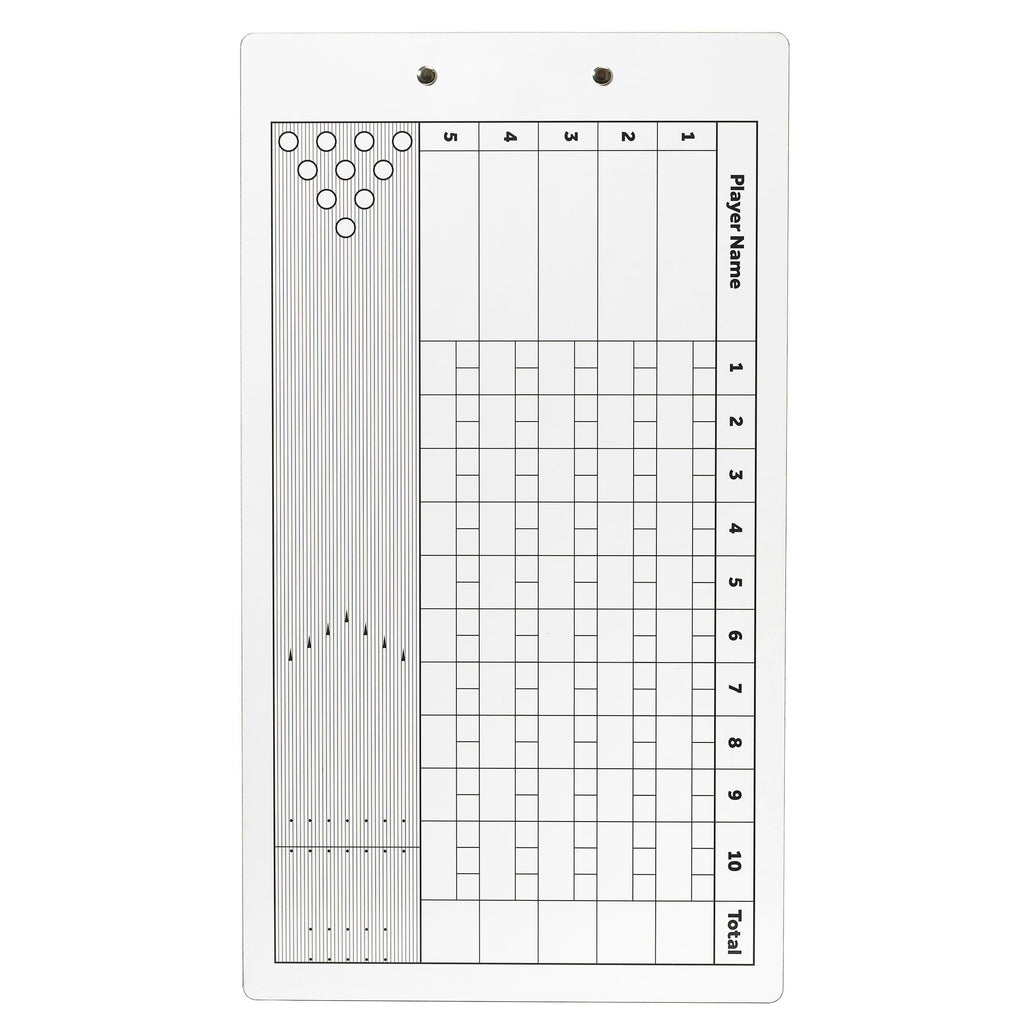 Murray Sporting Goods Dry Erase Coaches Clipboard | Double-Sided Dry Erase White Board (Bowling)