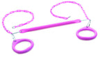 Standard Trapeze Bar With Rings | Pink | Compatible With Most Playsets | Easy To Install | 115Lb Capacity | Swing Hangers Not In