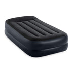 Intex Raised Airbed Mattress With Built-In Pump, Dura-Beam Plus Pillow, Twin - Portable Inflatable Luxury Blow-Up Bed For Adults
