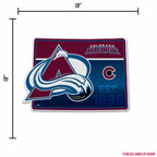 Rico Industries Nhl Colorado Avalanche State Shape Shape Cut Pennant - Home And Living Room D  Cor - Soft Felt Ez To Hang
