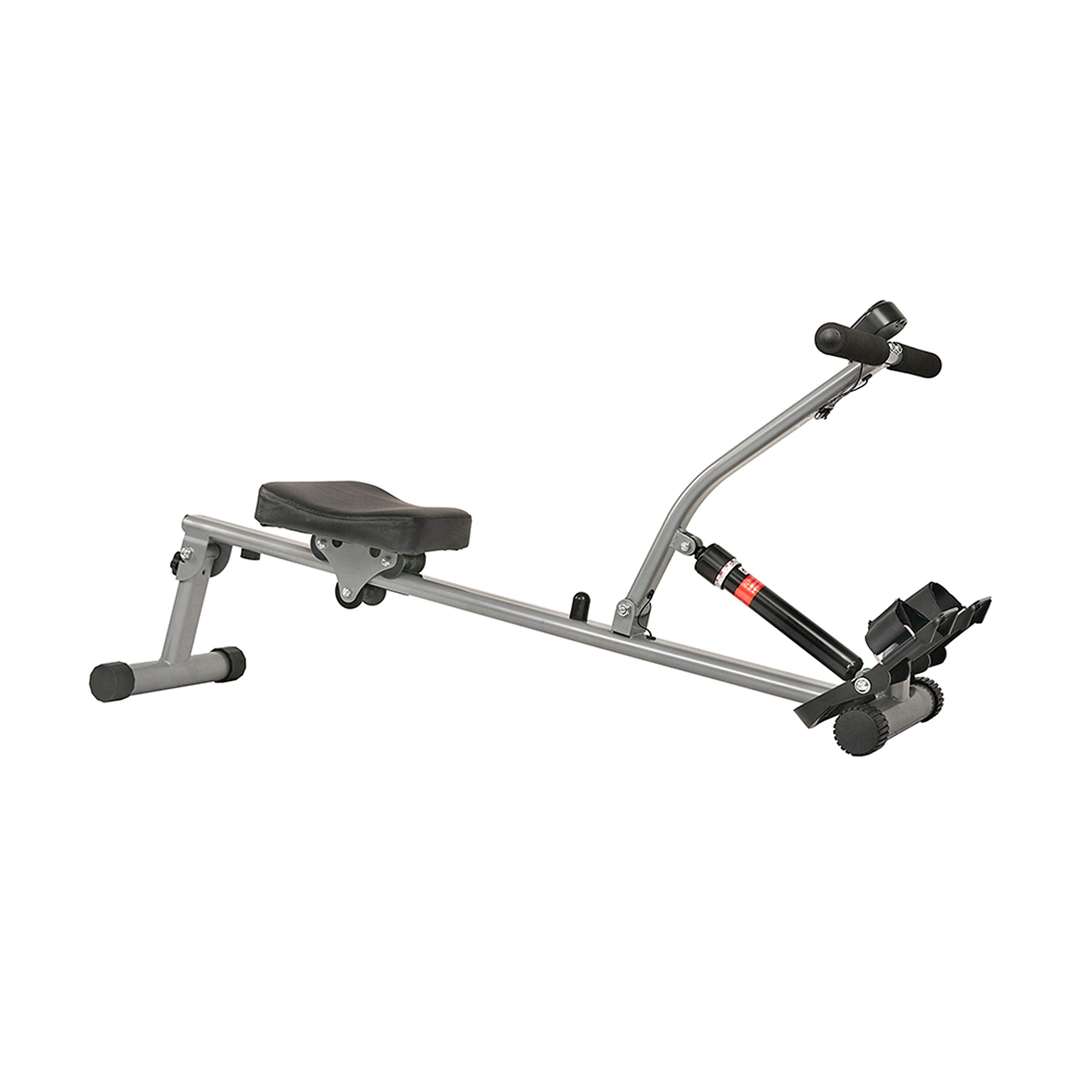 Sunny Health & Fitness Sf-Rw1205 Rowing Machine Rower With 12 Level Adjustable Resistance, Digital Monitor And 220 Lb Max Weight