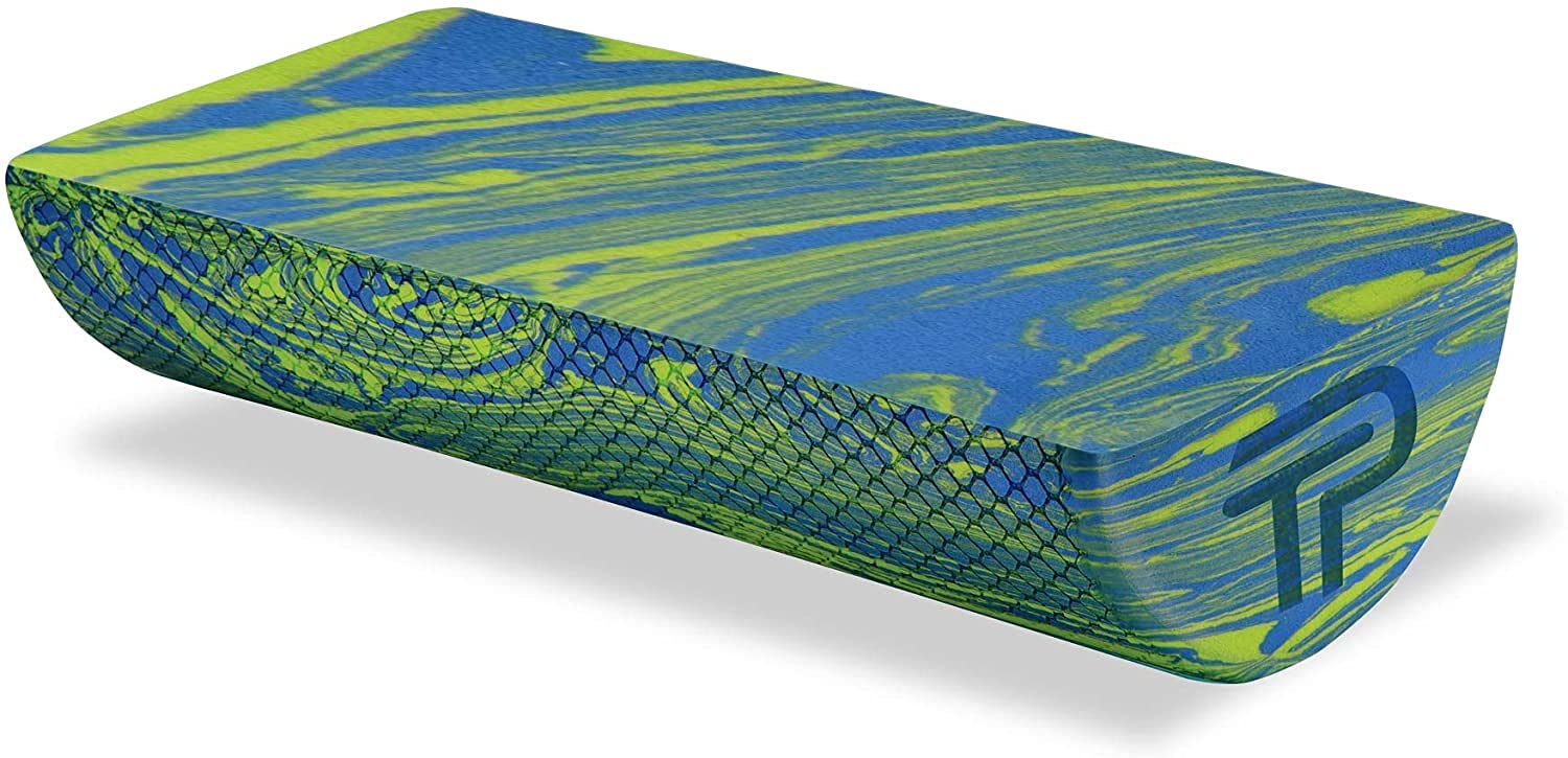 Pro-Tec Calf Stretcher, Blue, Green, Fitness, Balance Memory Foam, Recovery Training, Textured Surface, Toning, Calf Flexibility