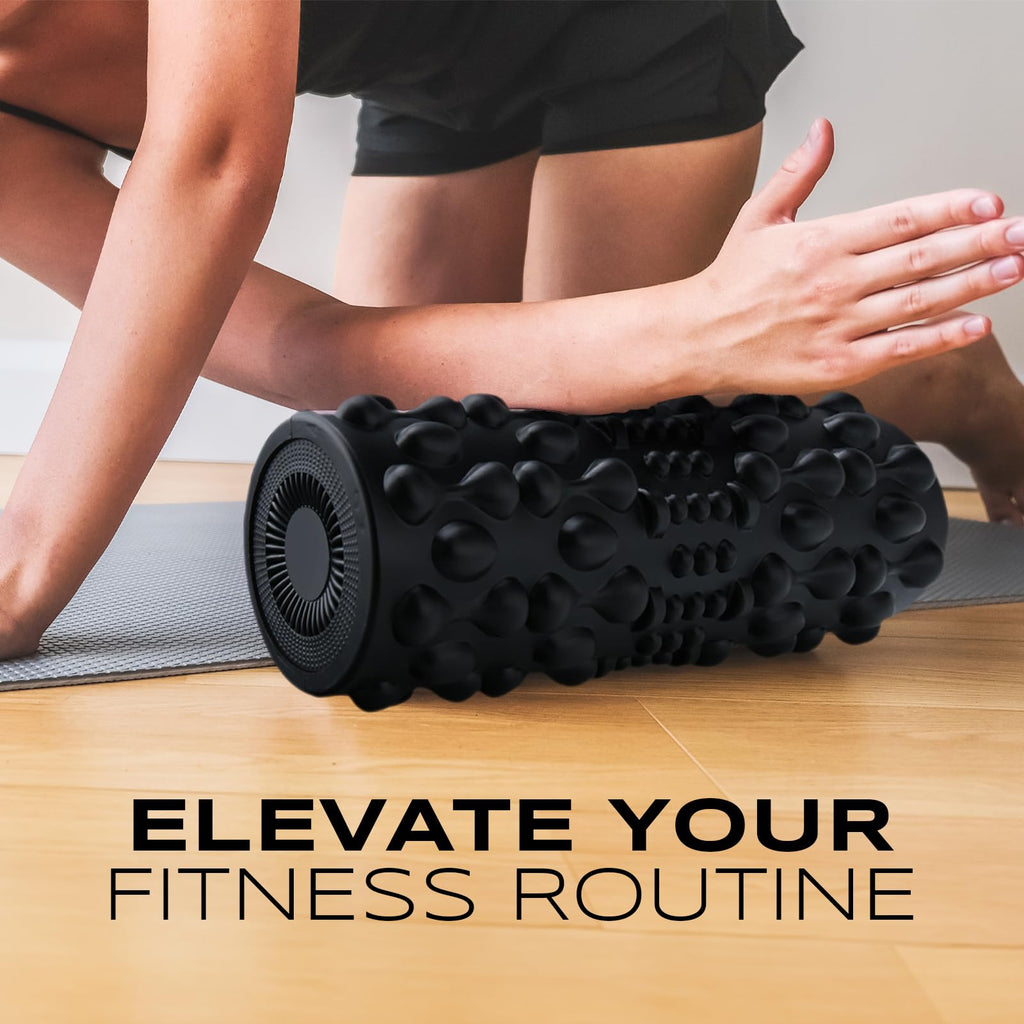 PURSONIC Vibrating Foam Roller - Deep Tissue Massage for Muscle Recovery - 5 Intensity Levels, USB Rechargeable, Durable & Light