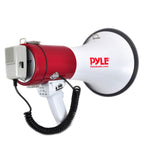 Pyle Portable Megaphone Speaker Pa Bullhorn-Built-In Siren, 50W Adjustable Volume Control &1200 Yard Range-Ideal For Any Outdoor