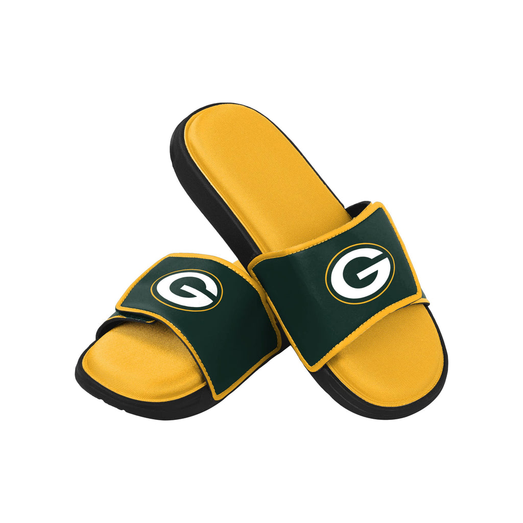 FOCO Green Bay Packers NFL Mens Foam Sport Slide - M
