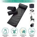Sailortenx 60 Portable Toilet Bags 100% Compostable 8 Gallon Camping Toilet Bags Use With 5 Gallon Bucket Toilet Waste Bags, Dis