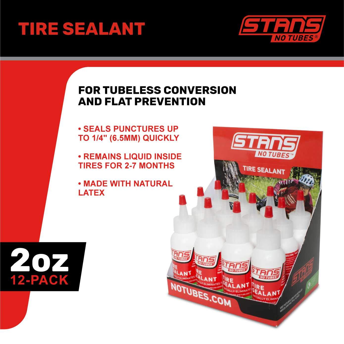 Stans-No Tubes Tire Sealant 2-Ounce Bottle (Box Of 12)