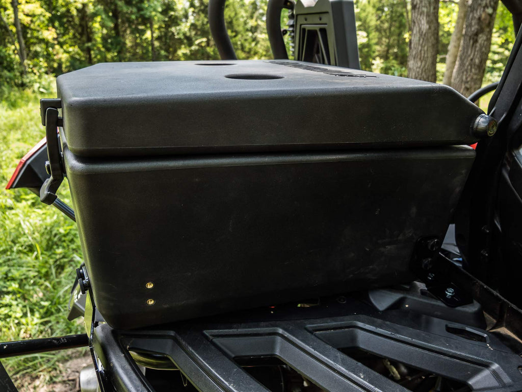 Superatv Heavy Duty Rear Insulated Cooler/Cargo Box For 2013+ Can-Am Maverick  2014+ Can-Am Maverick Max  Multi Function Utv Sto