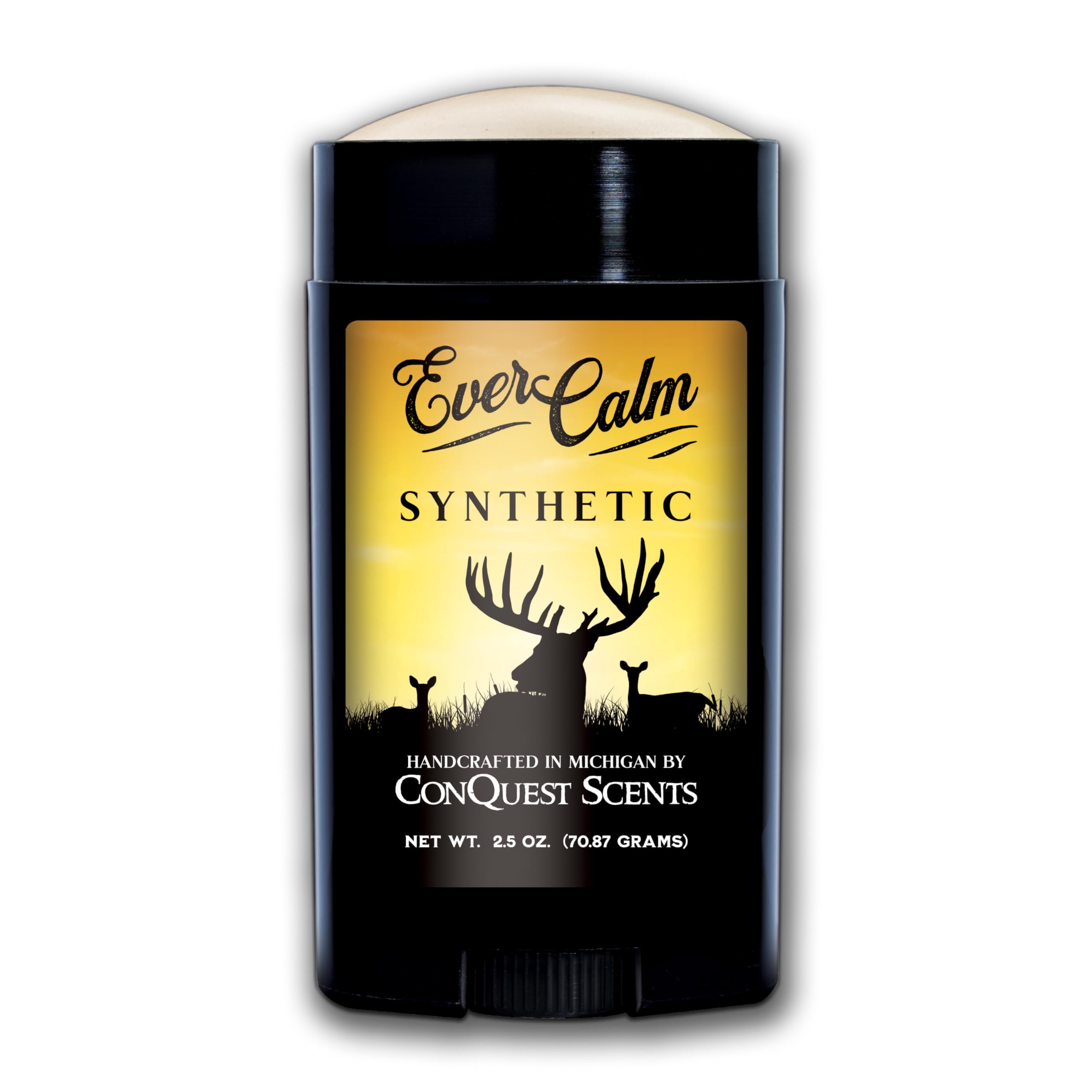 Conquest Scents EverCalm Deer Herd Scent Stick -Synthetic Deer Attractant & Calming Scent, All-Season Effectiveness, Alternative
