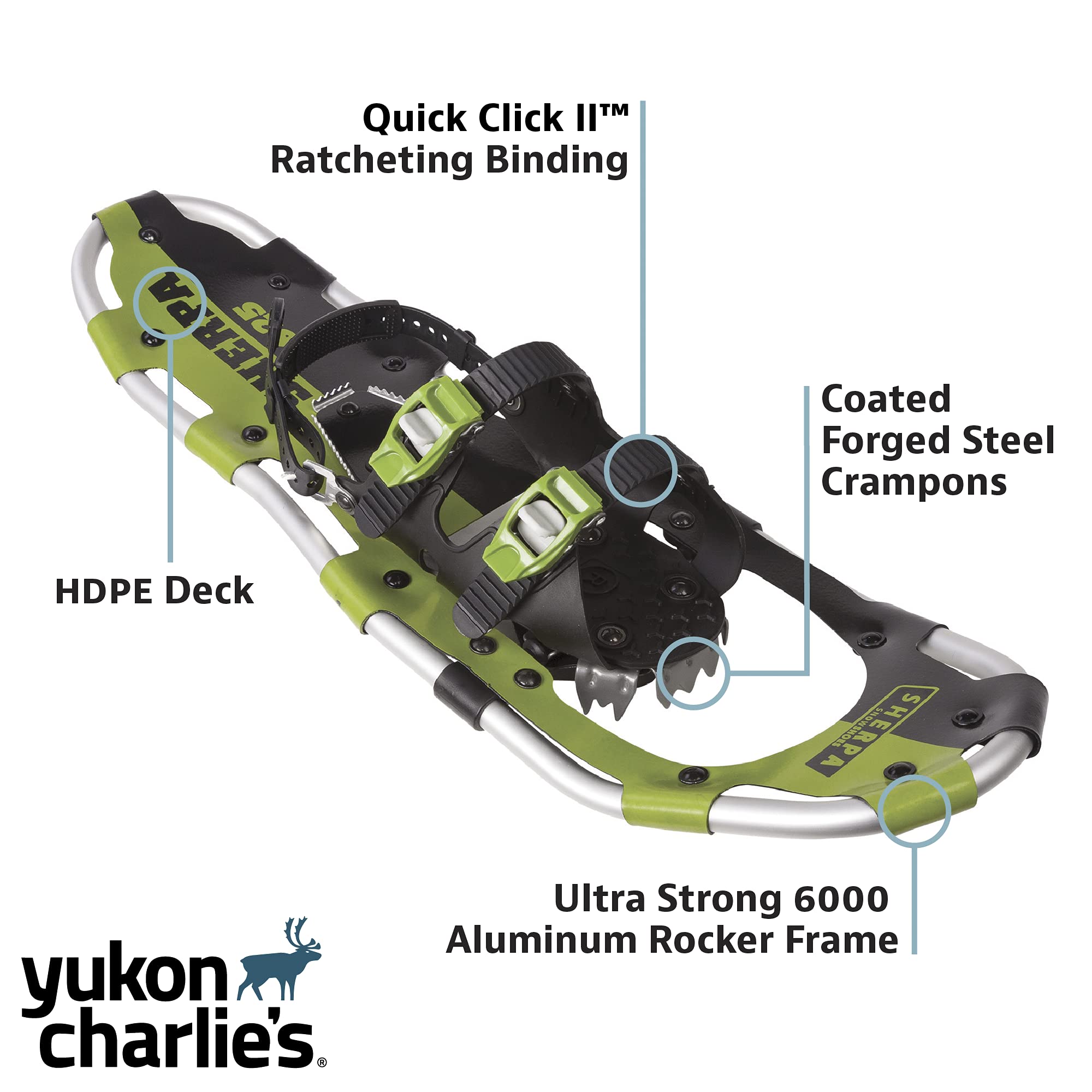 Yukon Charlie'S Sherpa Snowshoe, 8-Inch X 25-Inch