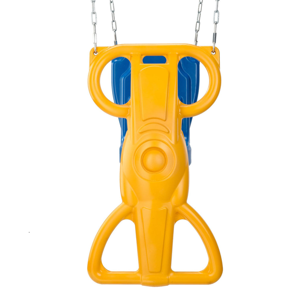 Swing-N-Slide Wind Rider Glider Swing, No Swing Hangers Yellow/Blue, 72'' H X 14'' W X 25'' L
