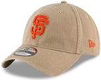 New Era Mlb Khaki Core Classic 9Twenty Adjustable Hat Cap One Size Fits All (San Francisco Giants Khaki)