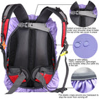 Evotopf Waterproof Backpack Rain Cover With Adjustable Anti Slip Buckle Strap & Sliver Coating Reinforced Inner Layer For Campin