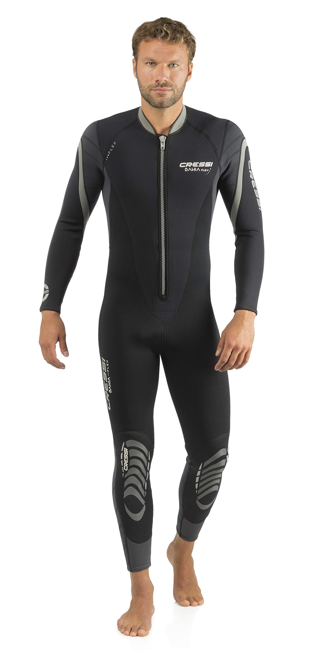 Cressi Bahia Flex 2.5mm Man, Black/Grey, S