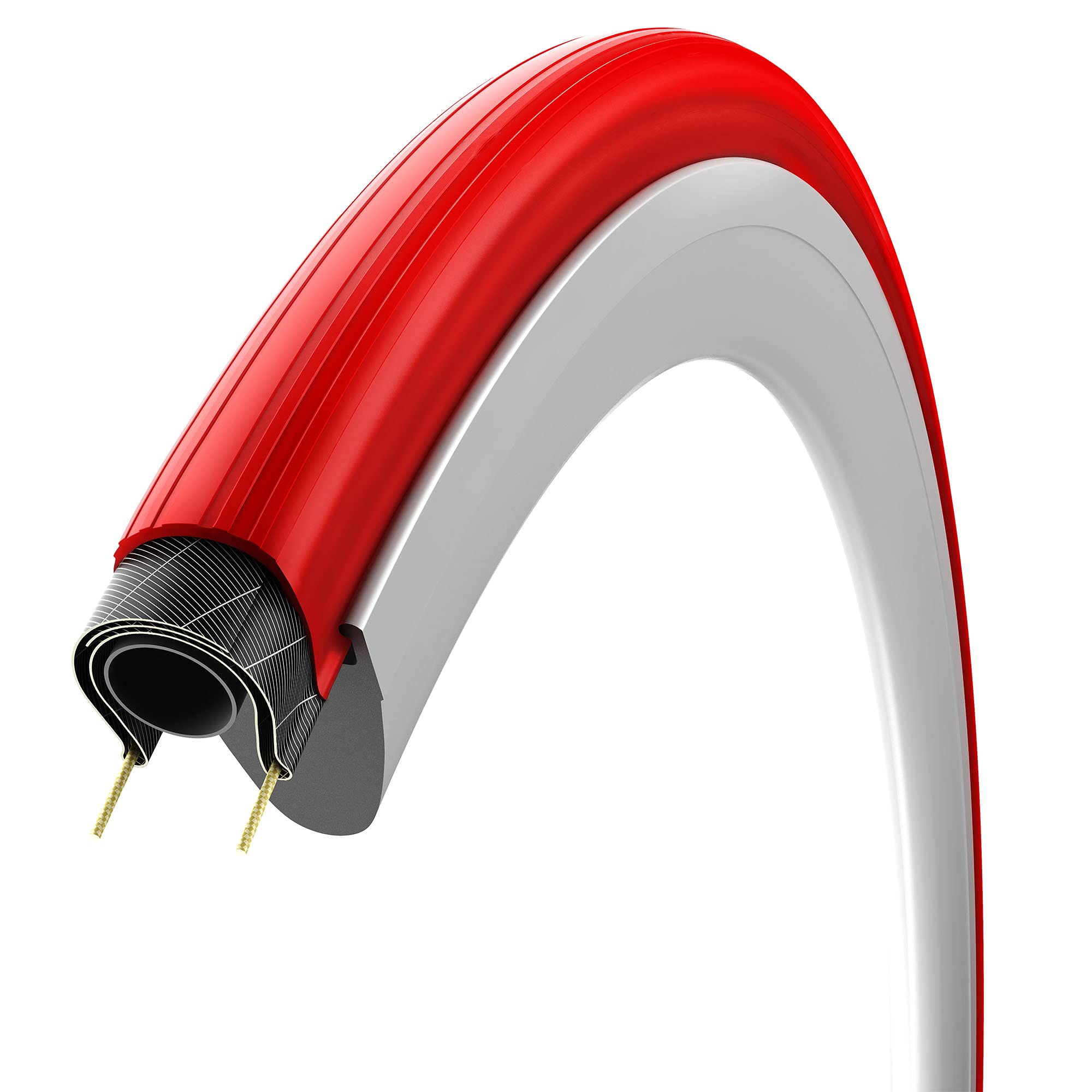 Vittoria Zaffiro Pro Home Trainer Tire - Indoor Bike Trainer Tire - Foldable Training Bicycle Tire (29X1.35, Red)
