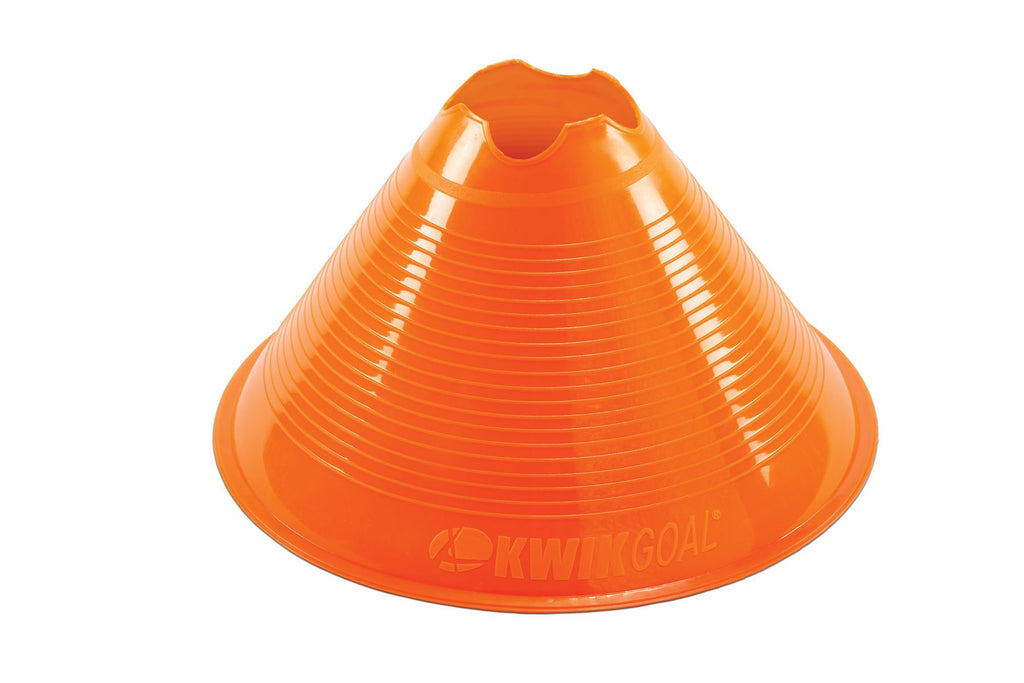 Kwik Goal Jumbo Disc Cones (Orange), Pack Of 12 ,6-Inch X 11-Inch