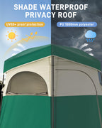 Kingcamp Shower Tent, Portable Privacy Tent Outdoor Camping 1/2 Room Toilet Tents With Shower Bag & Dressing Room For Travel Bea