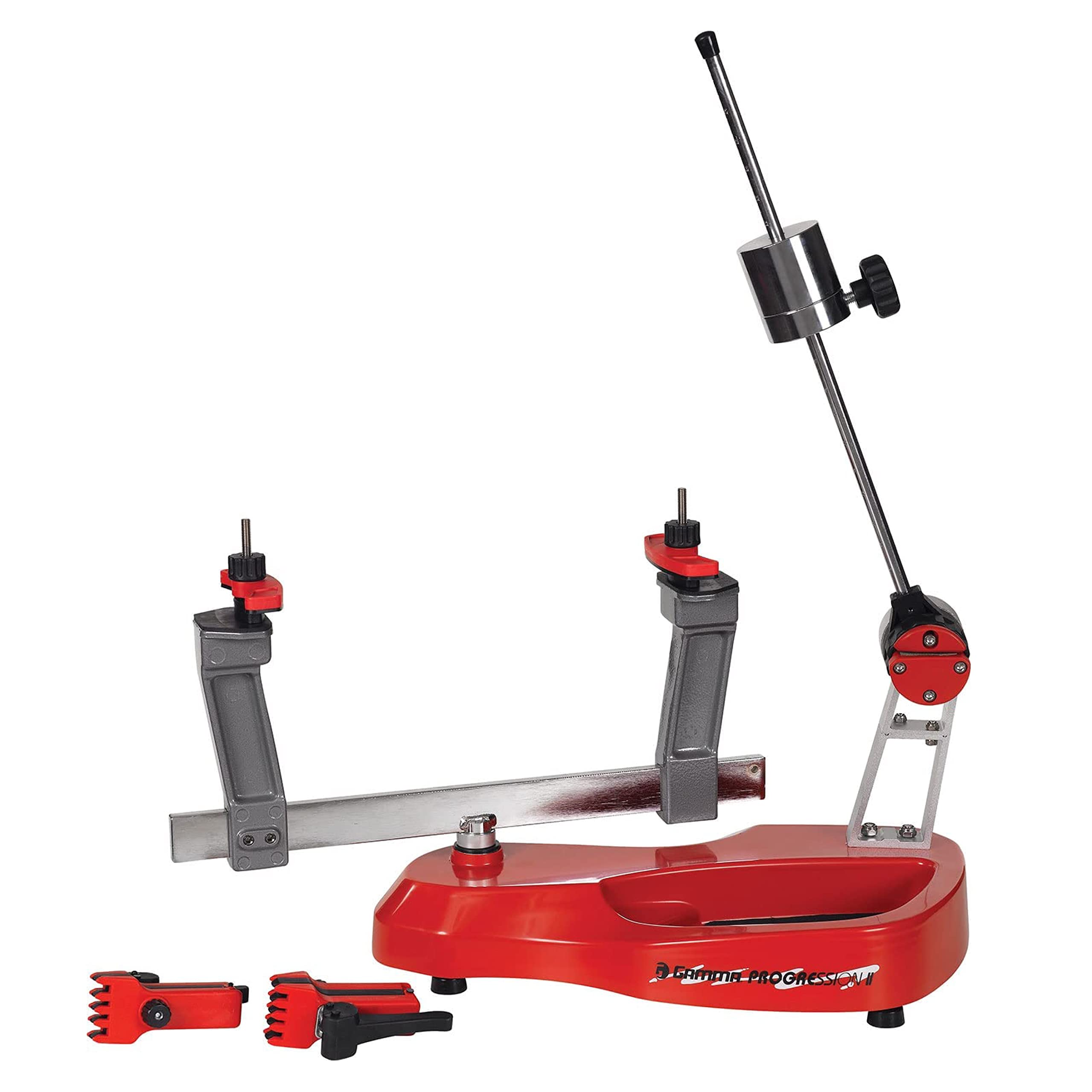Gamma Sports Stringing Machines, Progression 200, 360 Degree Rotation Tabletop Racquet Stringer Machine, Drop Weight, Tennis, Ra
