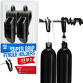 BTG Gear Set of 2 Adjustable Fender Clip Boat Fender Hangers/Holders for 5/8 Marine Bumper Fender Lines
