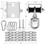 Eapele Heavy Bag Hangers Brackets For Wood Beam, Come With Heavy Bag Swivel Chain
