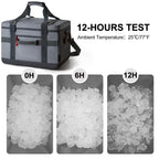 Tourit Cooler Bag 48-Can Insulated Soft Cooler Large Collapsible Cooler Bag 32L Lunch Coolers For Picnic, Beach, Work, Trip, Gre
