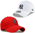 Classymessi New 2 Pack Stylish Baseball Cap (In, Alpha, Free Size, Red & White)