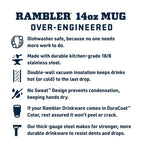 Yeti Rambler 14 Oz Stackable Mug, Vacuum Insulated, Stainless Steel With Magslider Lid, Charcoal