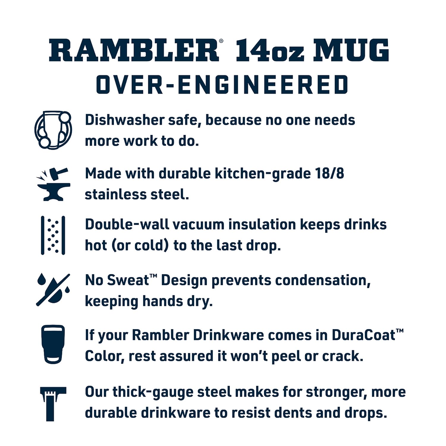 Yeti Rambler 14 Oz Stackable Mug, Vacuum Insulated, Stainless Steel With Magslider Lid, Charcoal
