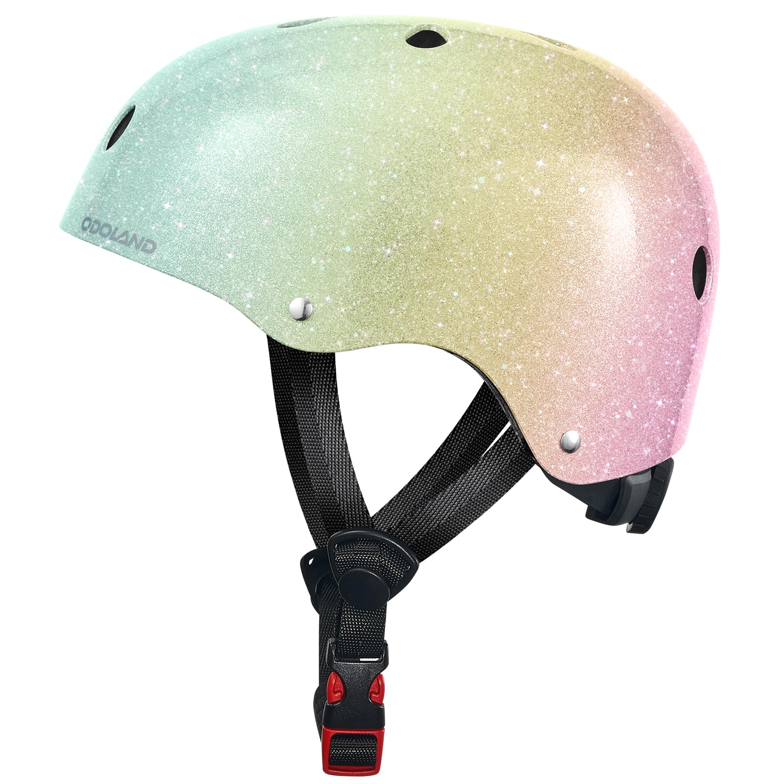 Odoland Kids Bike Helmet, Boys and Girls Bicycle Helmet, Suggested Fit 48-54cm, Cycling, Skateboard Helmet, Adjustable & Lightwe