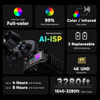 Akaso Seemor-200 Night Vision Goggles - 4K Full Color Night Vision Binoculars For Adults, App-Enabled Photo And Video Saving,Ai-