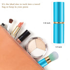 Falliny Retractable Kabuki Makeup Brushes, Travel Mini Face Blush Brush, Portable Powder Brush With Cover For Blush, Bronzer, Bu