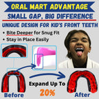 Oral Mart Youth Mouthguard For Kids (Black/Yellow) - Youth Mouthguard For Karate, Flag Football, Martial Arts, Taekwondo, Boxing