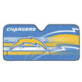 Fanmats 60058 NFL Los Angeles Chargers Windshield Sun Auto Shade, Sun Shield Sun Visor | Accordion tri-fold for storage | 59 x 2
