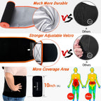 Kingpavonini Waist Trainer For Men Women & Waist Trimmer Sweat Belt Stomach Wrap For Working Out Black