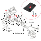 Roykaw Golf Cart Hill Brake Catch Bracket Plate For Ezgo Txt And Medalist 1994-Up Gas Or Electric Models,Replaces Oem# 70080-G02