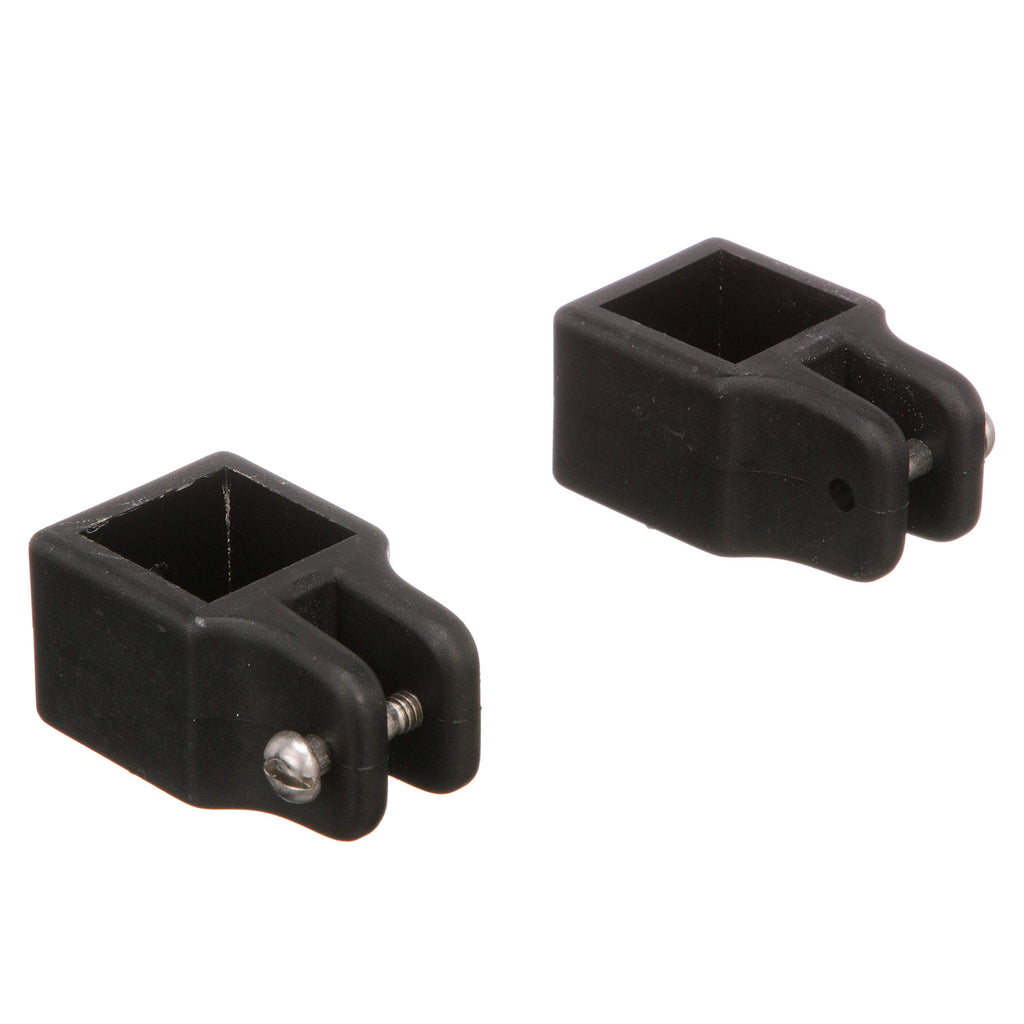 Seachoice Square Jaw Slide For 1 In. Square Tube Bimini Tops, Black Nylon, Pack Of 2