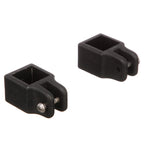 Seachoice Square Jaw Slide For 1 In. Square Tube Bimini Tops, Black Nylon, Pack Of 2