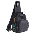 G4Free Outdoor Tactical Sling Bag Backpack, Military Sport Bag Pack Shoulder Backpack Tactical Pack for Every Day Carry, Black