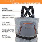 Frogg Toggs Mens Hellbender Breathable Stockingfoot Fishing Chest Wader, Slate/Gray, X-Large Us