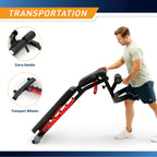 Marcy Adjustable Weight Bench for Home Gym, Heavy-Duty Workout Bench Press with 7-Position Backrest, Incline Decline Flat, Preac