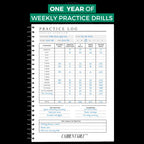 Golf Log Book: Hardcover Edition - Wire-Bound Golf Notebook For Practice Stats And Round Logging - Golf Scorecard Book With Golf