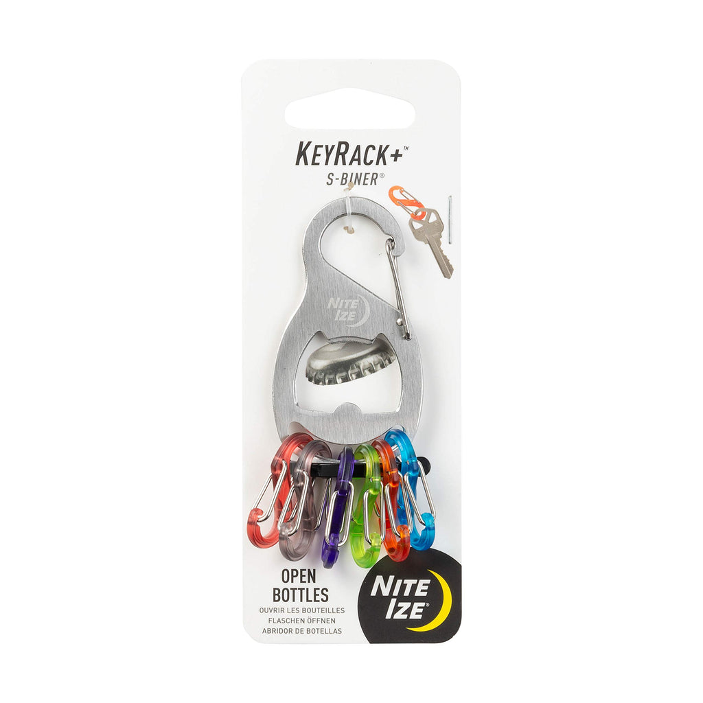 Nite Ize Krb2-11-R6 Keyrack S-Biner-Stainless Steel, Stainless