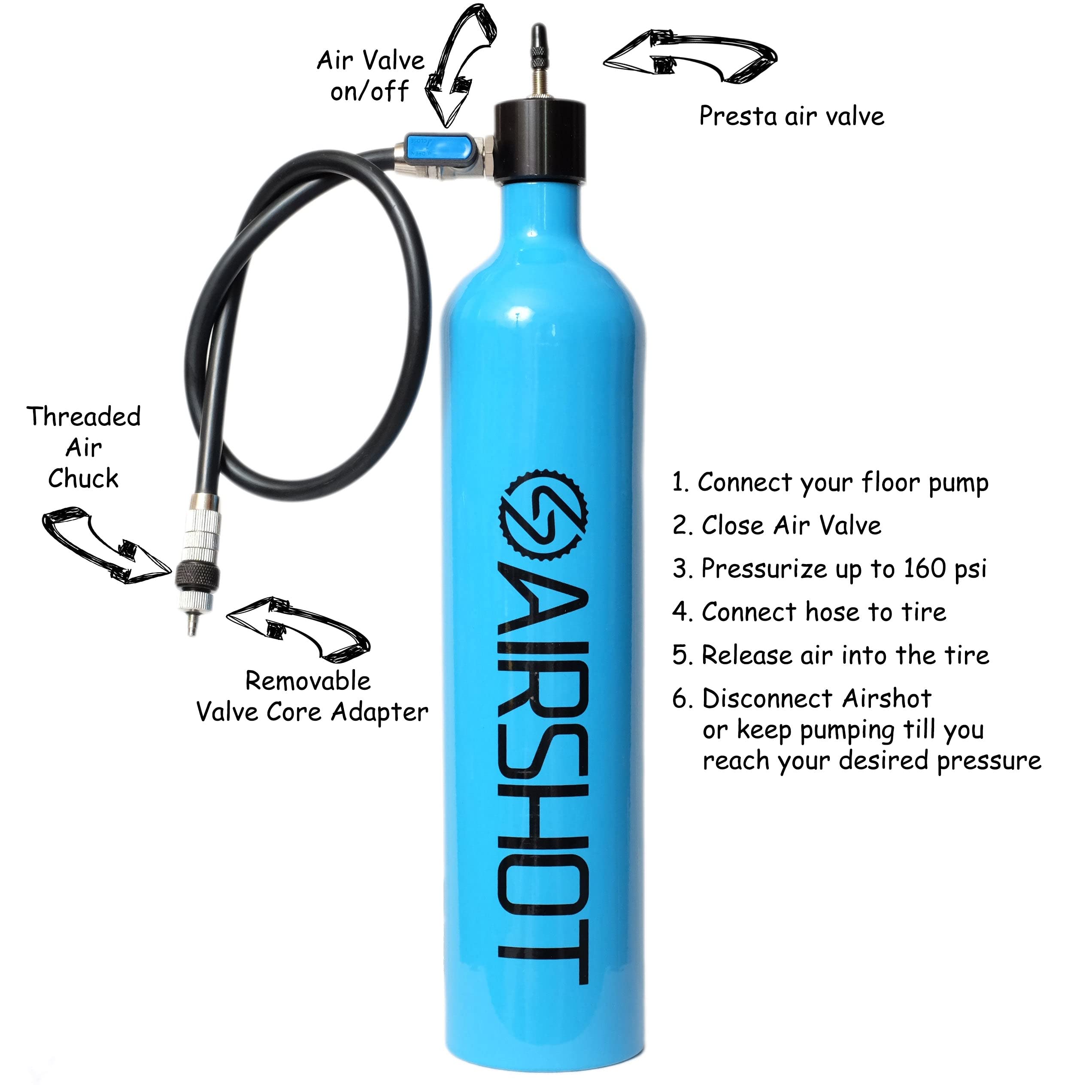 Airshot Tubeless Tire Inflator 115L
