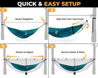 Foxelli Xl Hammock Net - 12Ft Net For Hammocks, Lightweight Portable Hammock Netting, Fast And Easy Set Up, Fits All Camping Ham