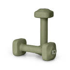 Tone Fitness 10 lb Neoprene Dumbbell Pair for Home Workouts - Non-Slip Design - Green