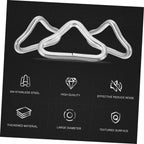 40Pcs Trampoline Triangle Ring Leash Rings Heavy Duty Leash Replacement Trampoline Clips Marine Clips Bungee Bed Triangle Ring G