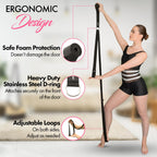 Stretching Strap With Door Anchor - Stretching Equipment To Improve Legs Flexibility - Splits Trainer For Home Ideal In Ballet,