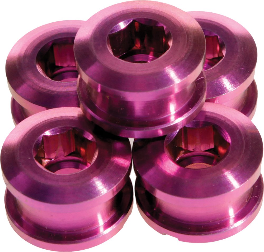 Insight Alloy Chain Ring Bolts 6.5MM Purple