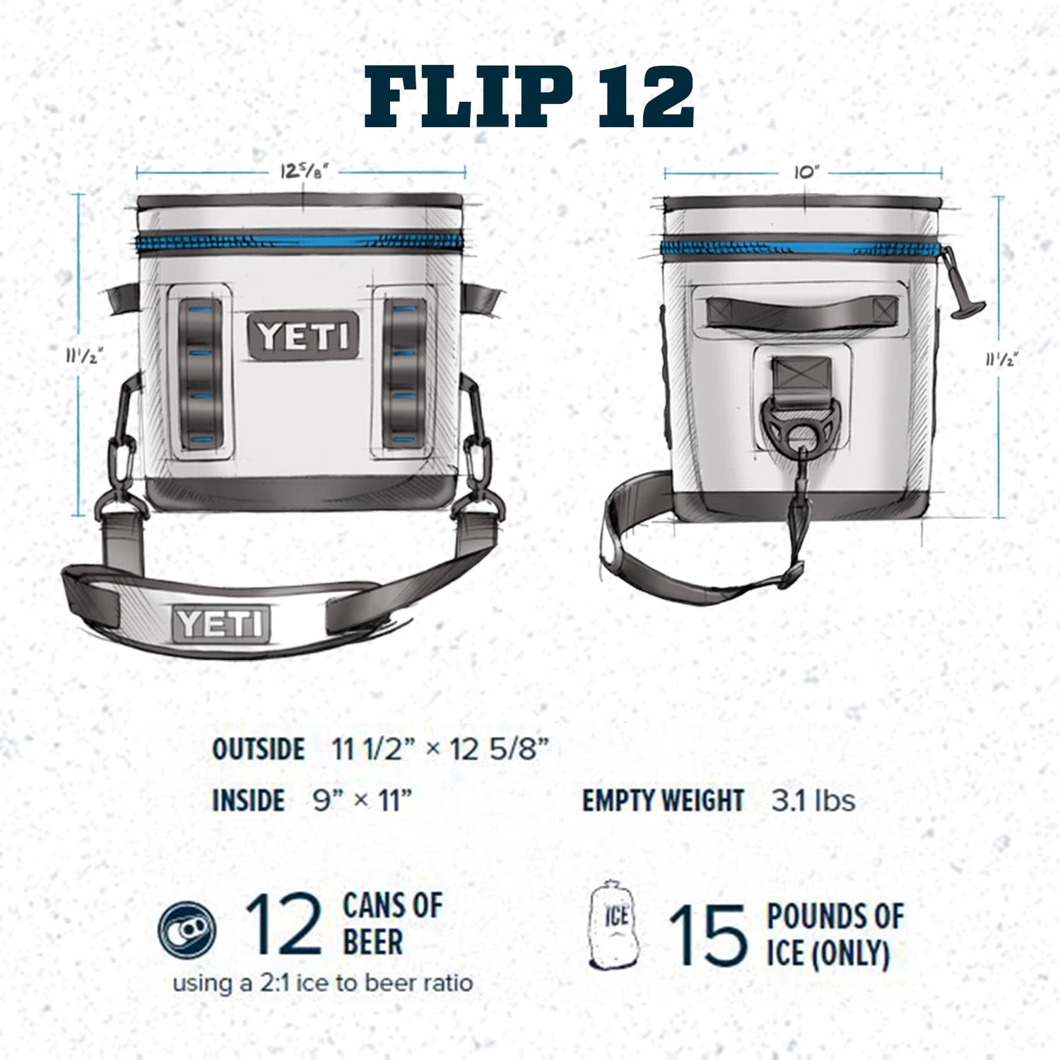 YETI Hopper Flip 12 Portable Cooler, Alpine Yellow