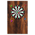 Yudlto Felt Wood Grain Dart Board Wall Protectors, Self-Adhesive Square Backing Tiles, Dartboard Surround Backboard Alternative 